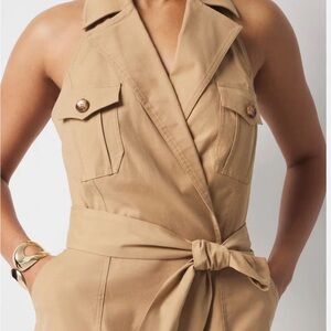 White House black market Trench wrap mini size 10